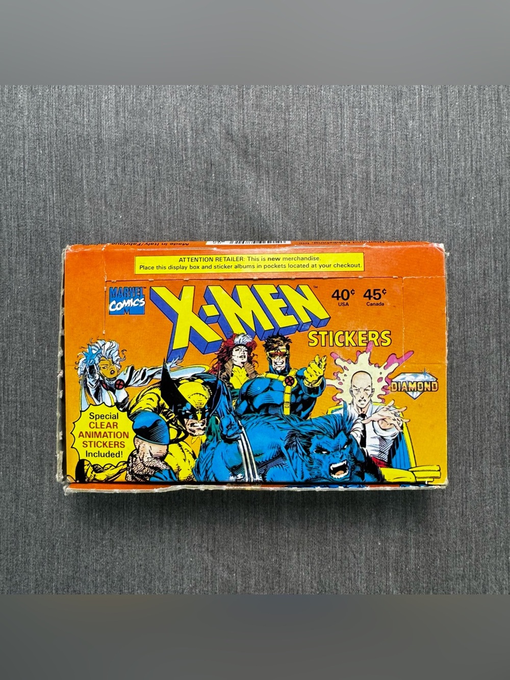 X-MEN Marvel Comics Sticker 1993 Box of 50 Sealed Packs by Diamond - Picture 2 of 11